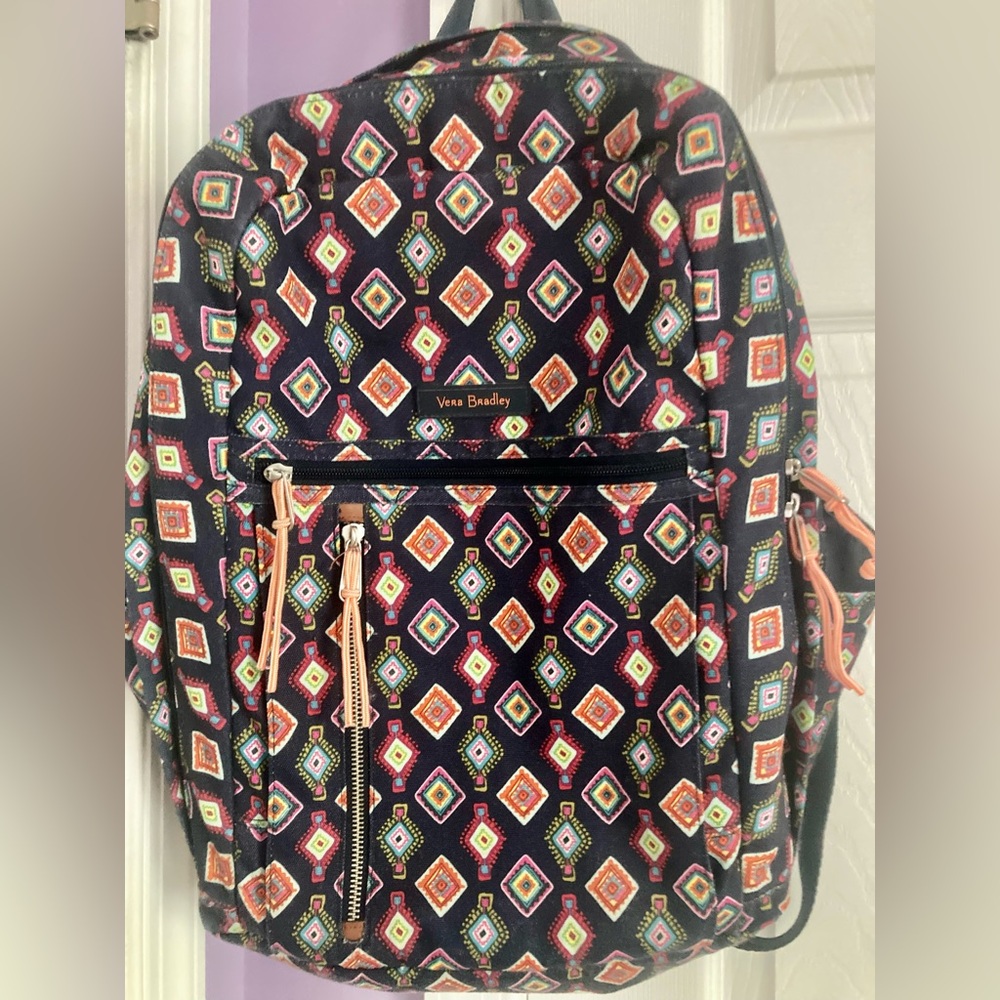 Vera Bradley Mini Medallions Nylon Laptop Backpack in Excellent condition